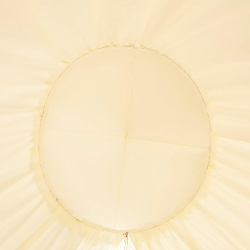Akiky Kids Bed Canopy for Crib & Twin Size with Ruffles Dreamcatcher, Princess Girls Nursery Room Decor Toddler Baby Dome Round Hanging Tent Curtains Skirt Over Bed Reading Nook Play Tents Ivory - Image 5
